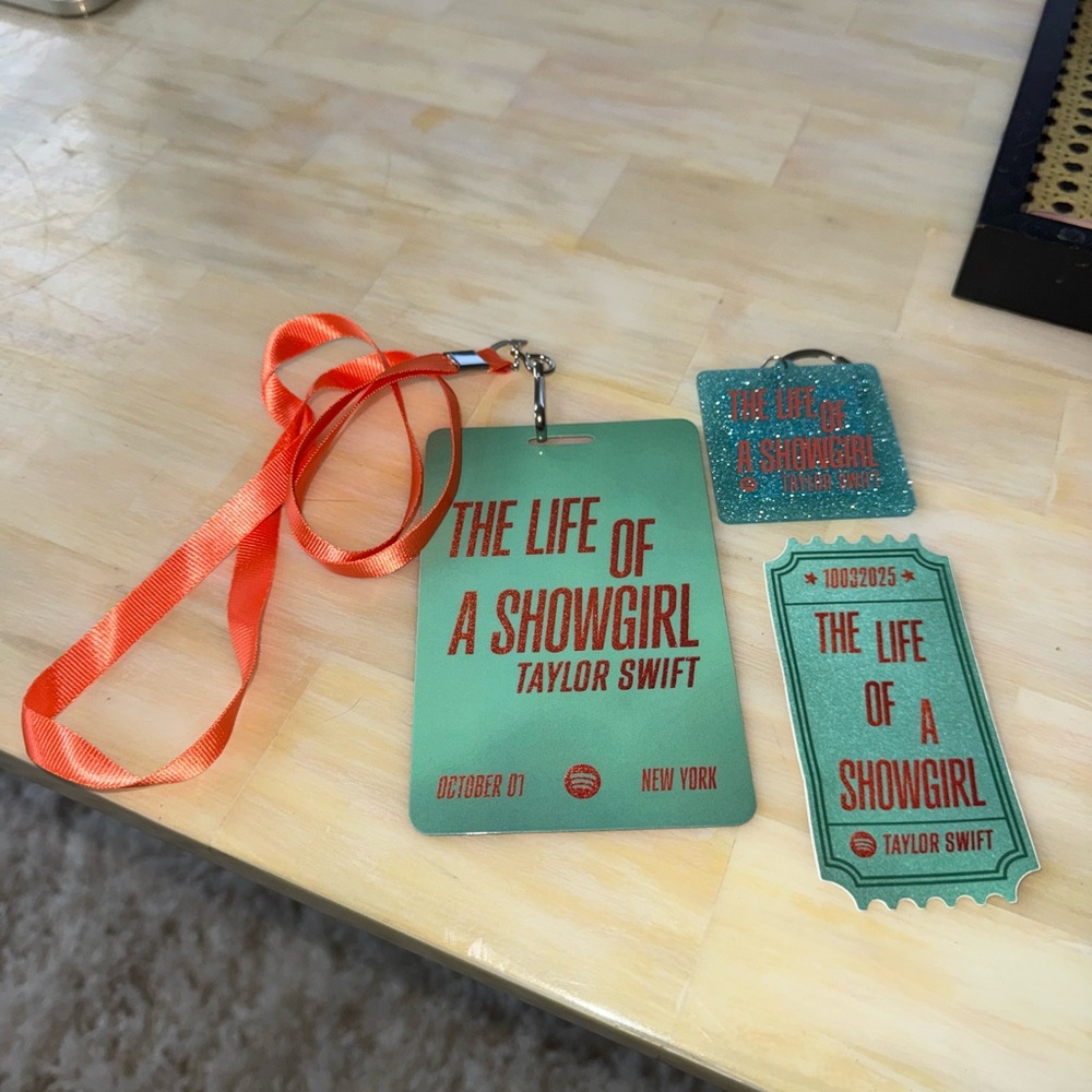 Taylor Swift Life of a Showgirl Spotify Pop Up Merch